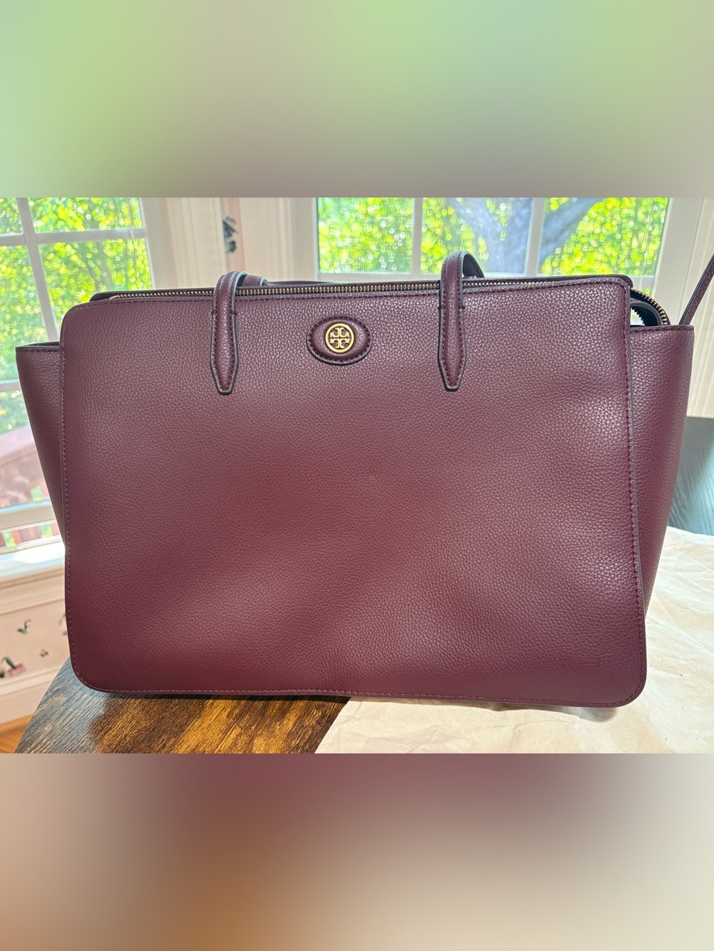 Tory Burch Robinson Pebbled Leather Tote